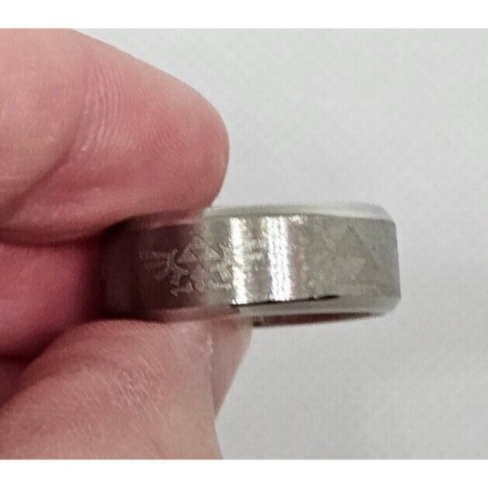 Stainless Steel Ring Size 8 Zelda Triforce Crest Of Hyrule NWT
